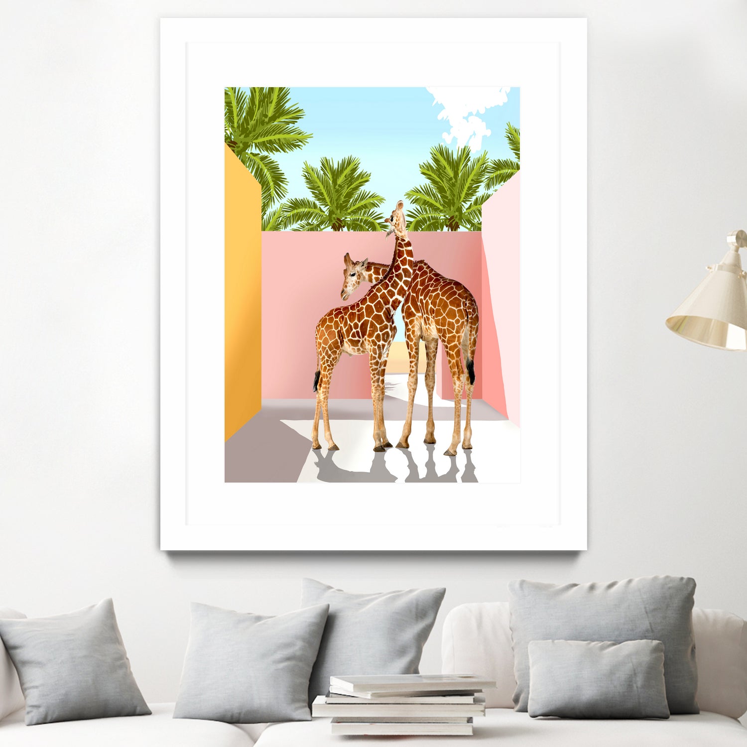 Giraffe Villa by 83 oranges on GIANT ART - multi digital giraffe