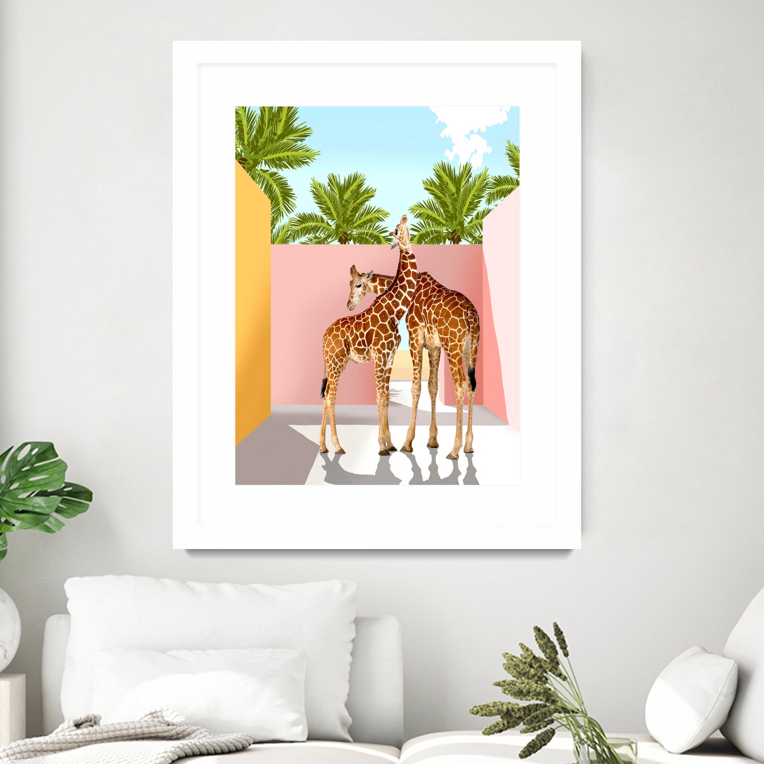 Giraffe Villa by 83 oranges on GIANT ART - multi digital giraffe