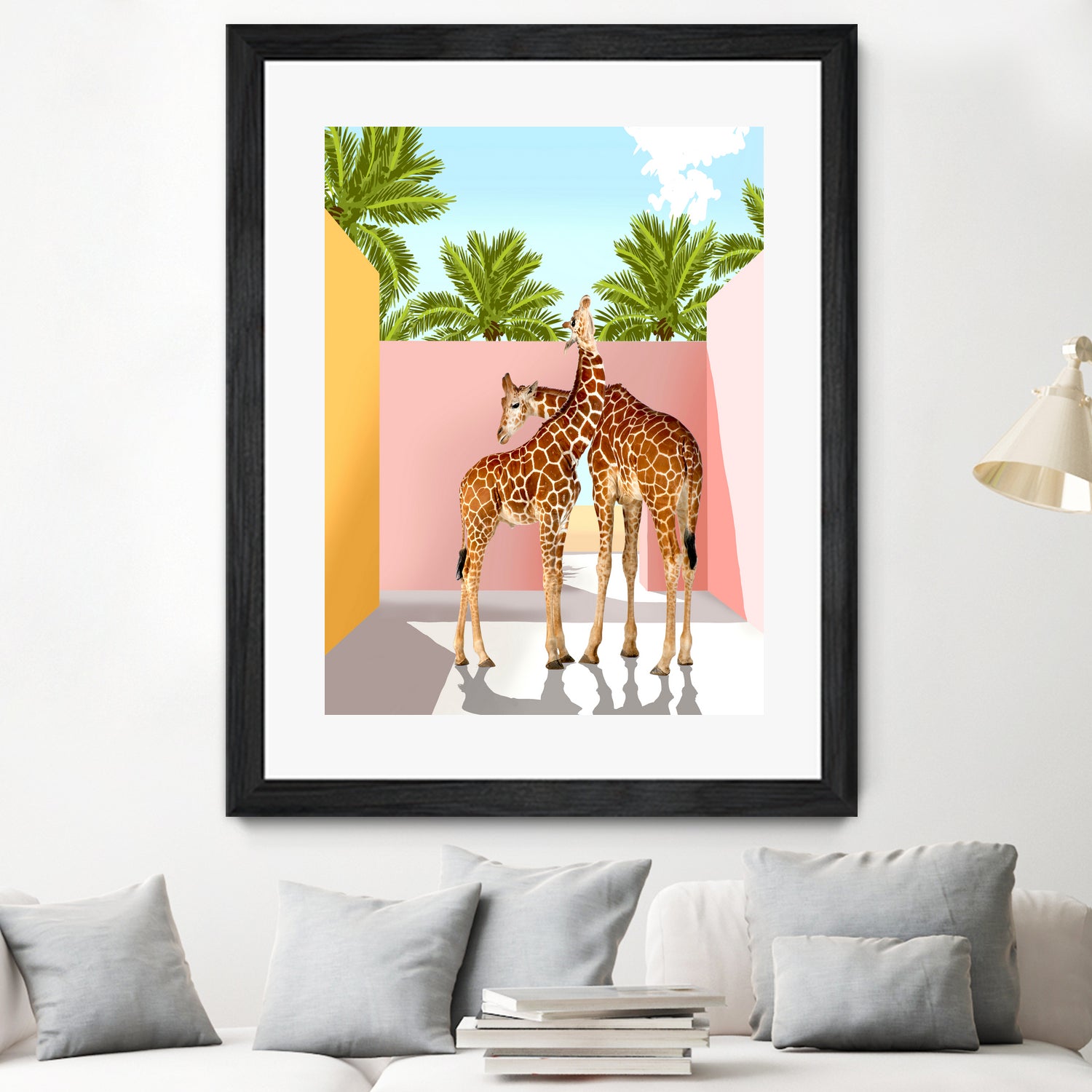 Giraffe Villa by 83 oranges on GIANT ART - multi digital giraffe