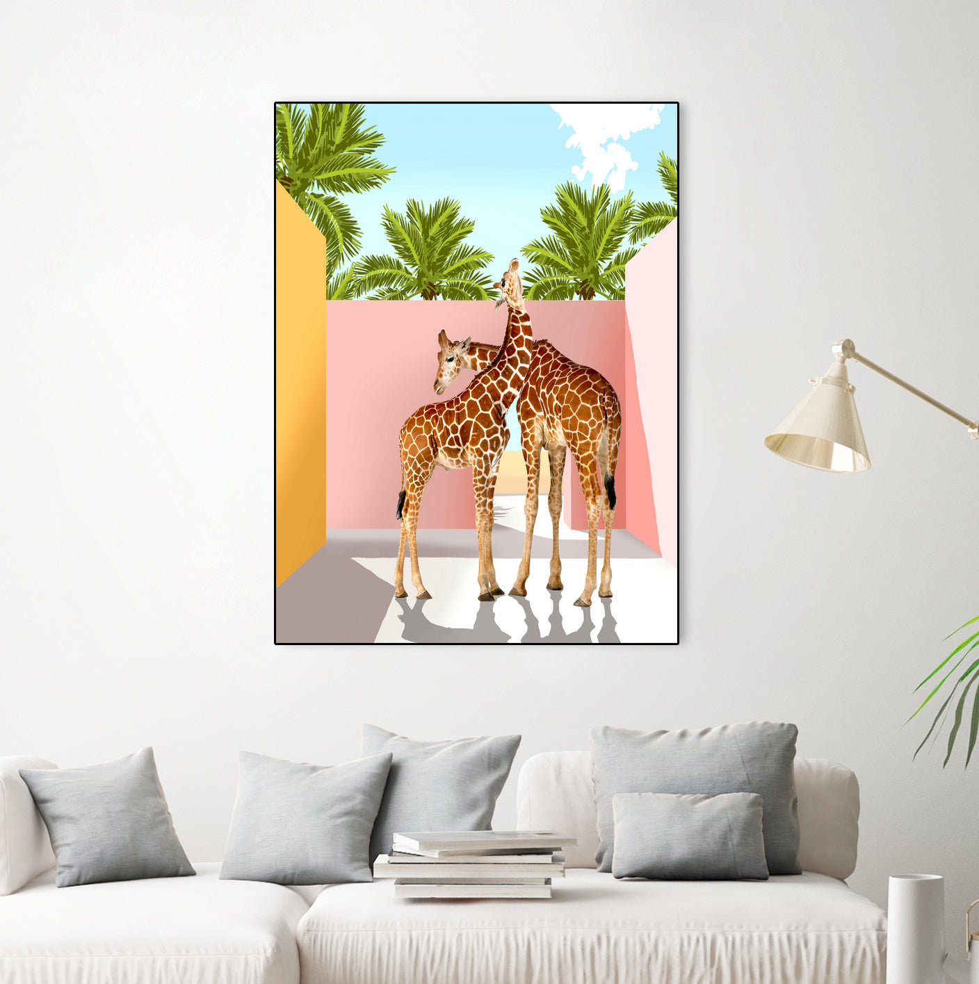 Giraffe Villa by 83 oranges on GIANT ART - multi digital giraffe