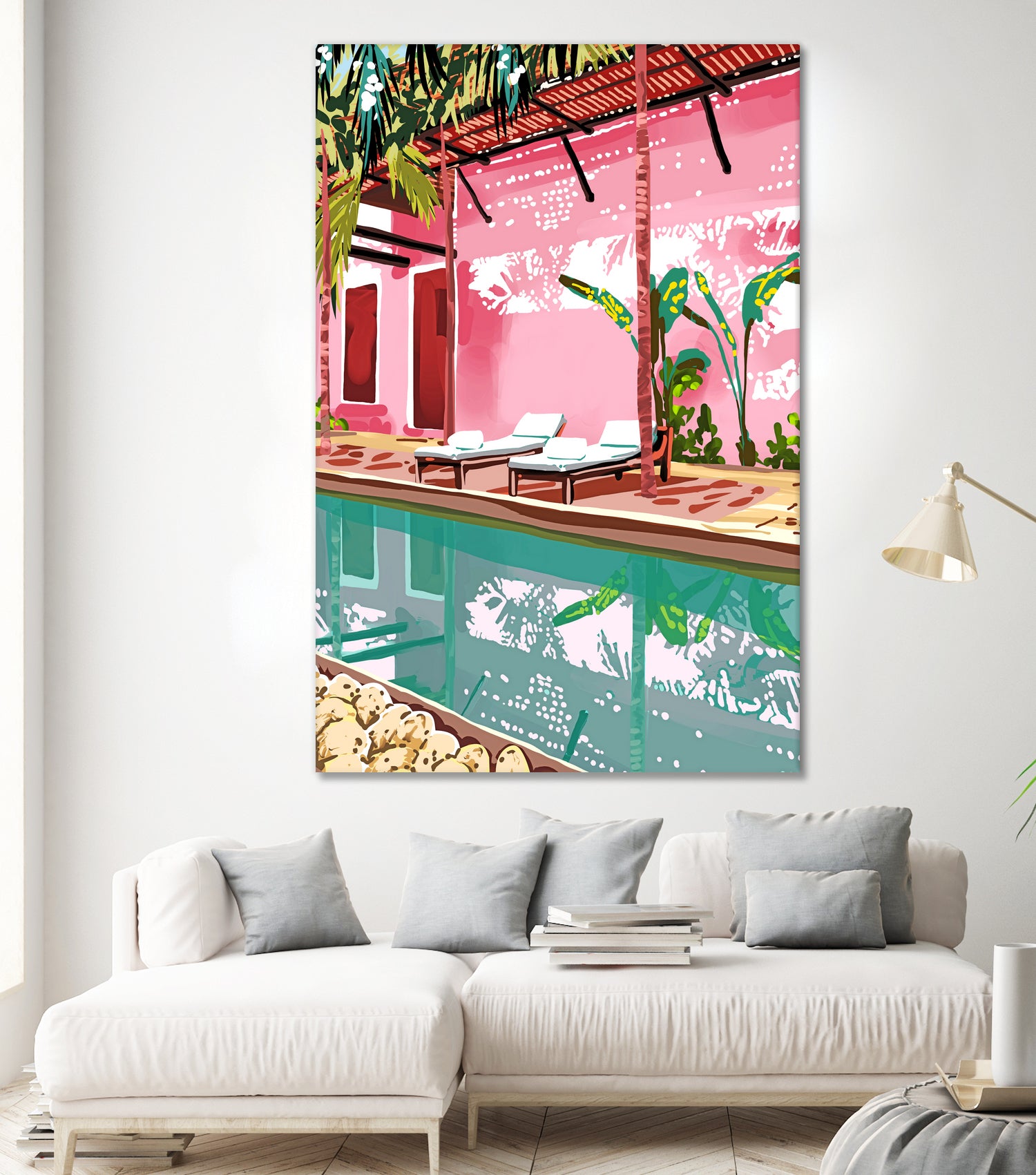 Vacay Villa by 83 oranges on GIANT ART - pink digital pool