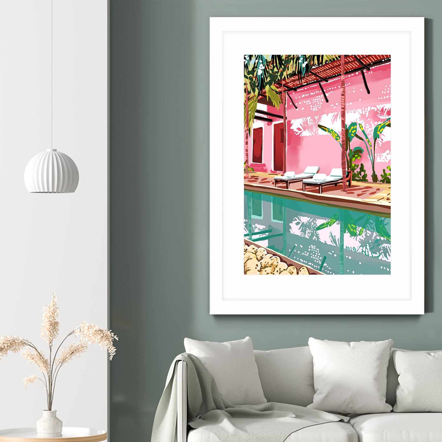 Vacay Villa by 83 oranges on GIANT ART - pink digital pool