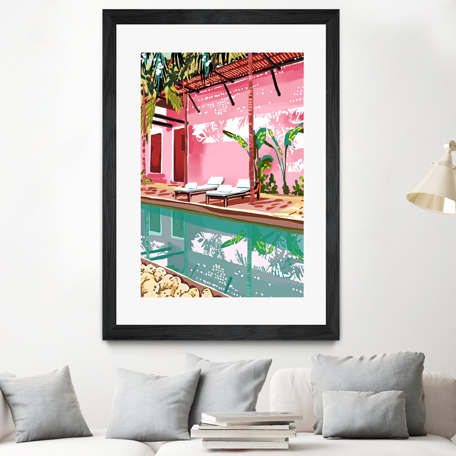 Vacay Villa by 83 oranges on GIANT ART - pink digital pool