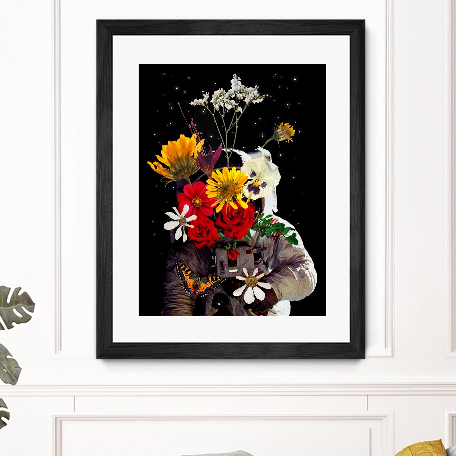 Astronaut with Flowers by Edson Ramos on GIANT ART