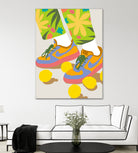 Easy Peasy Lemon Squeezy by 83 oranges on GIANT ART - orange digital rollerskates