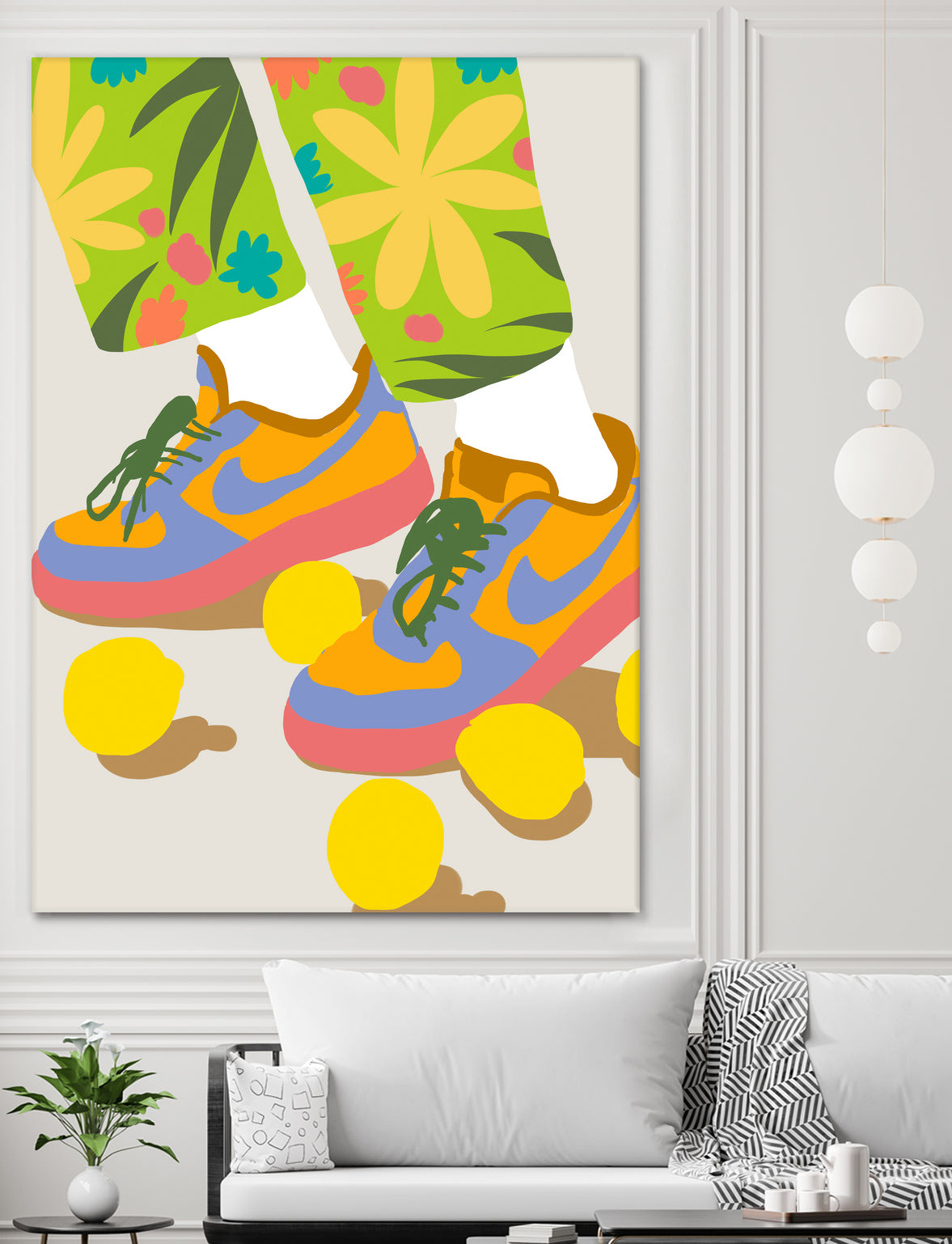 Easy Peasy Lemon Squeezy by 83 oranges on GIANT ART - orange digital rollerskates