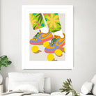 Easy Peasy Lemon Squeezy by 83 oranges on GIANT ART - orange digital rollerskates