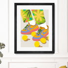 Easy Peasy Lemon Squeezy by 83 oranges on GIANT ART - orange digital rollerskates