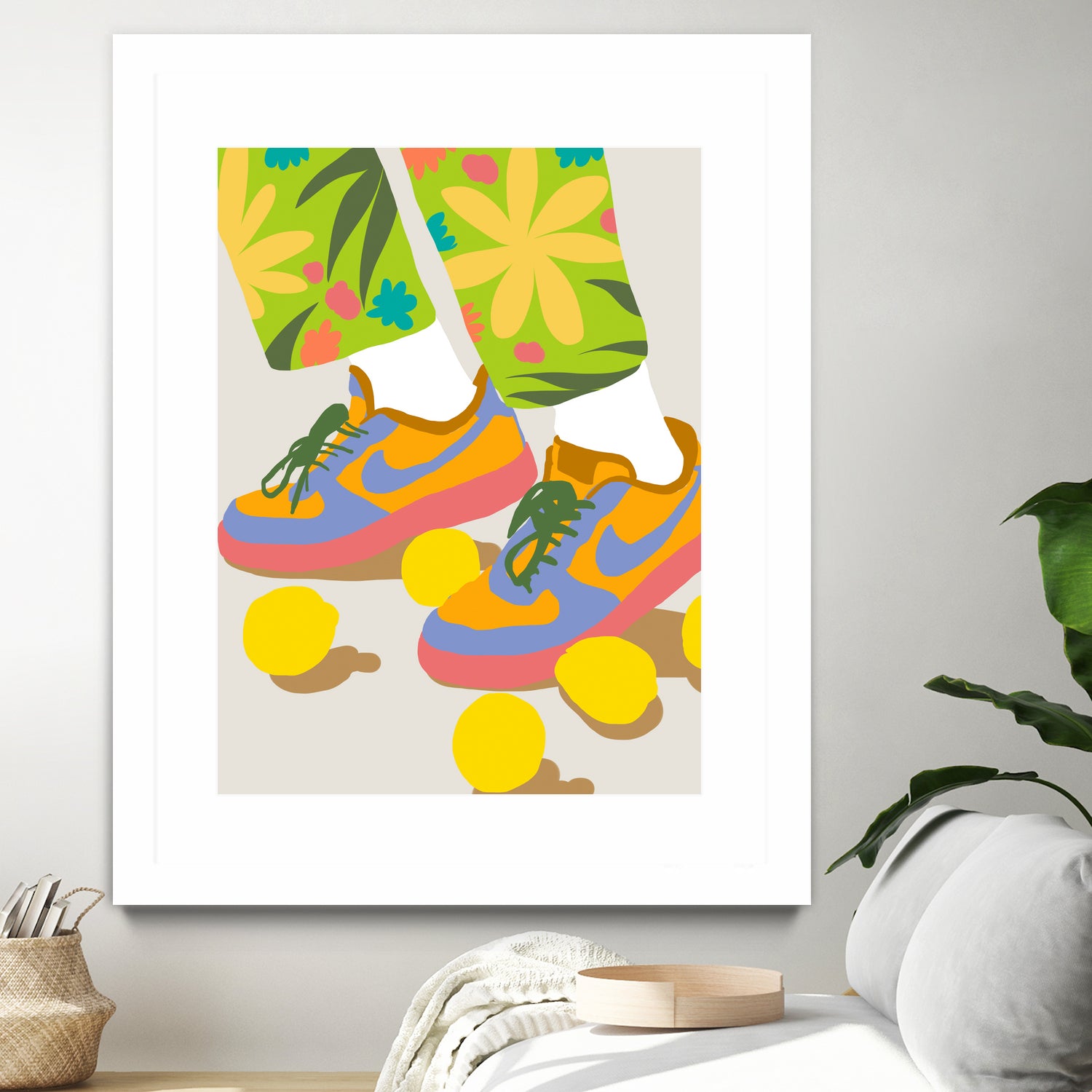 Easy Peasy Lemon Squeezy by 83 oranges on GIANT ART - orange digital rollerskates