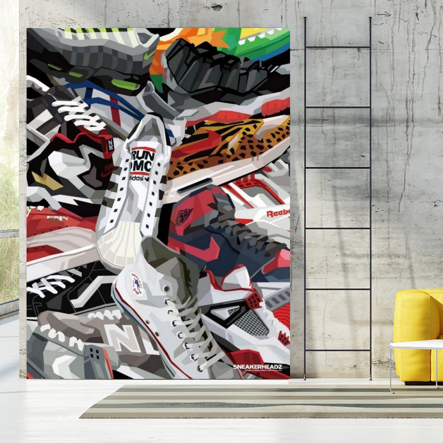 Air Jordan Shoe Pile (Run DMC) by AJS on GIANT ART