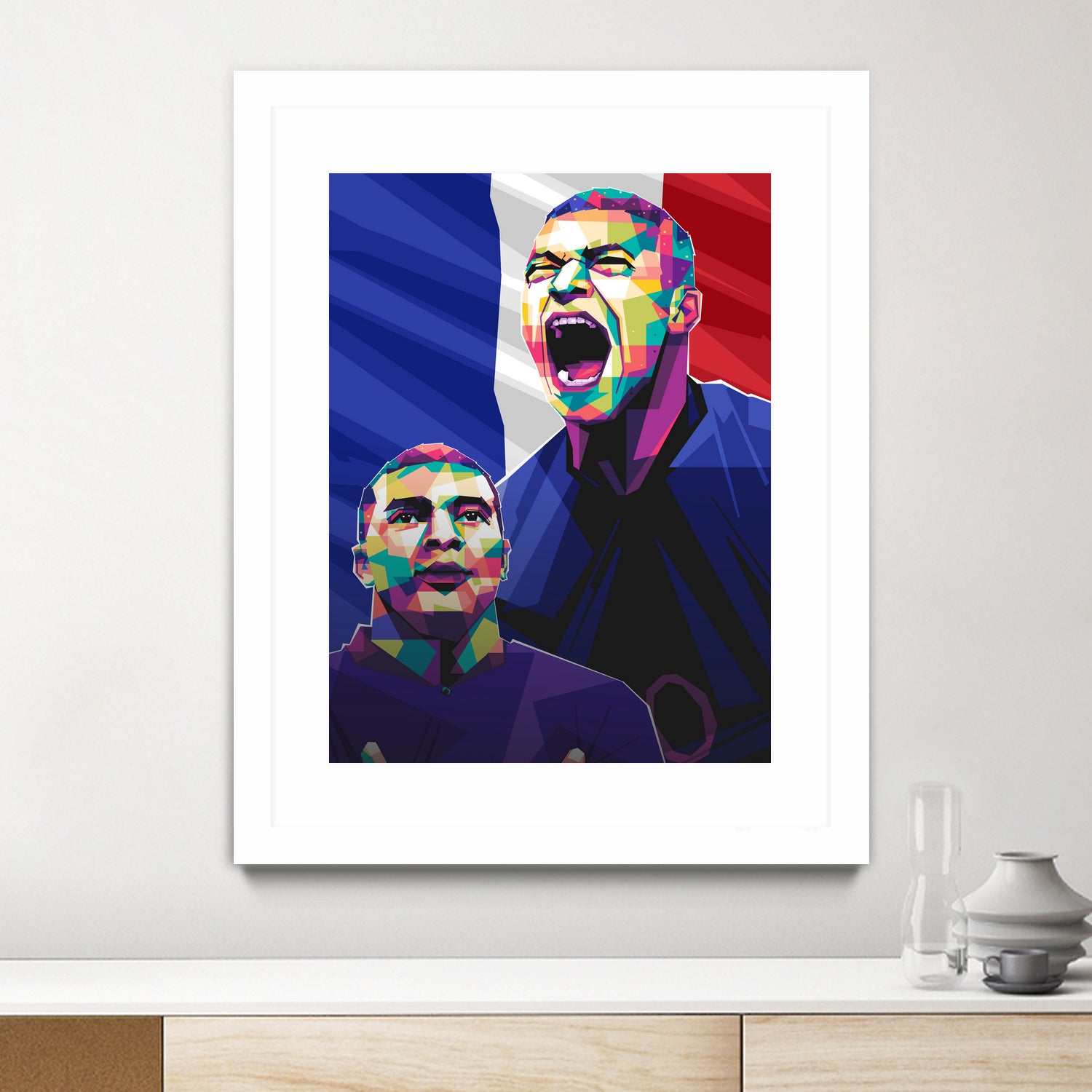 Kylian Mbappe pop art by Asran Vector on GIANT ART