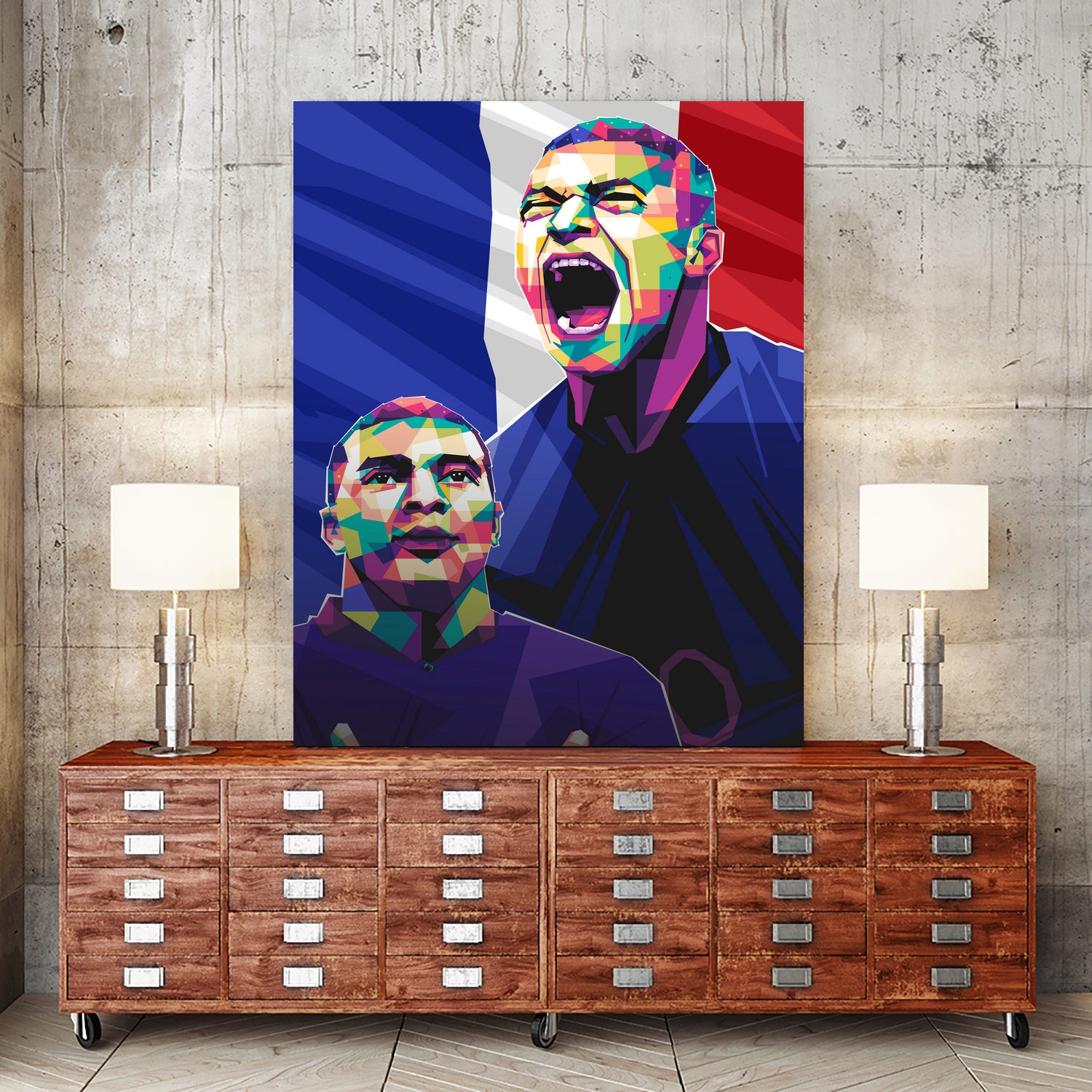 Kylian Mbappe pop art by Asran Vector on GIANT ART