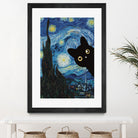 Starry Night Cat by Edson Ramos on GIANT ART