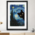 Starry Night Cat by Edson Ramos on GIANT ART