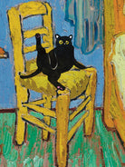 Cat on a Chair by Edson Ramos on GIANT ART