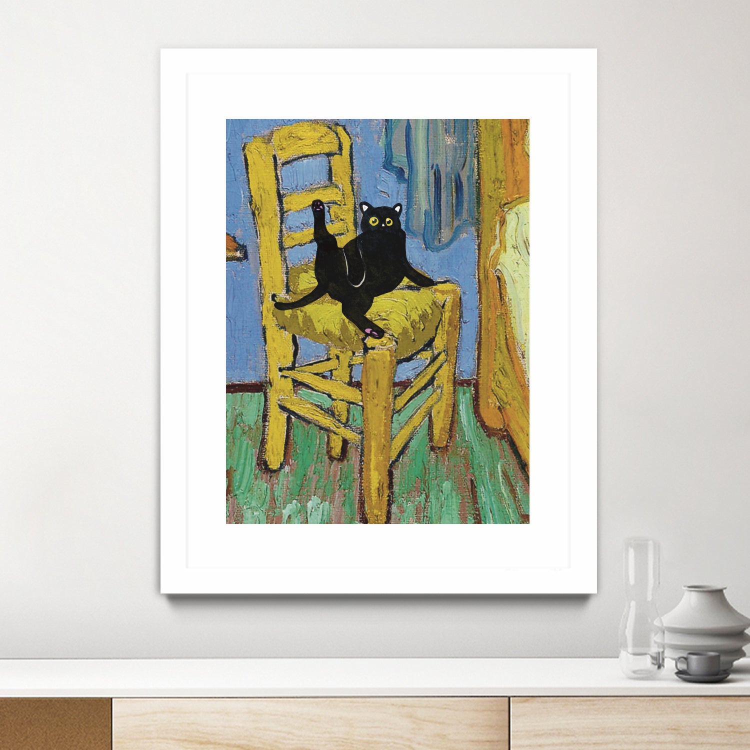 Cat on a Chair by Edson Ramos on GIANT ART