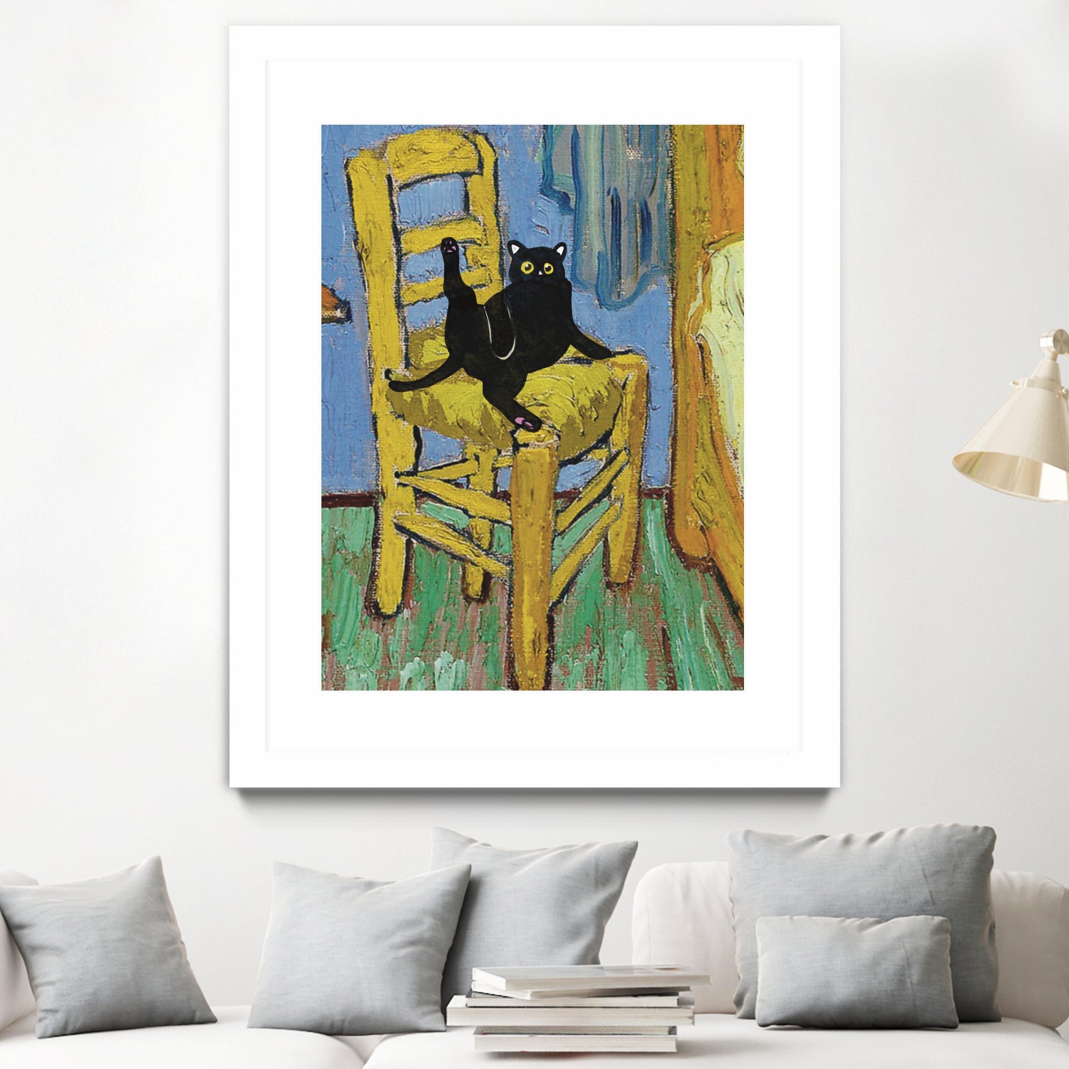 Cat on a Chair by Edson Ramos on GIANT ART