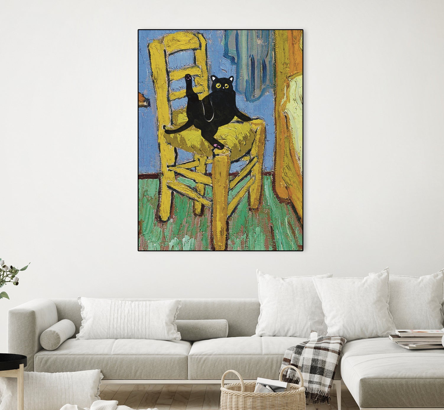 Cat on a Chair by Edson Ramos on GIANT ART