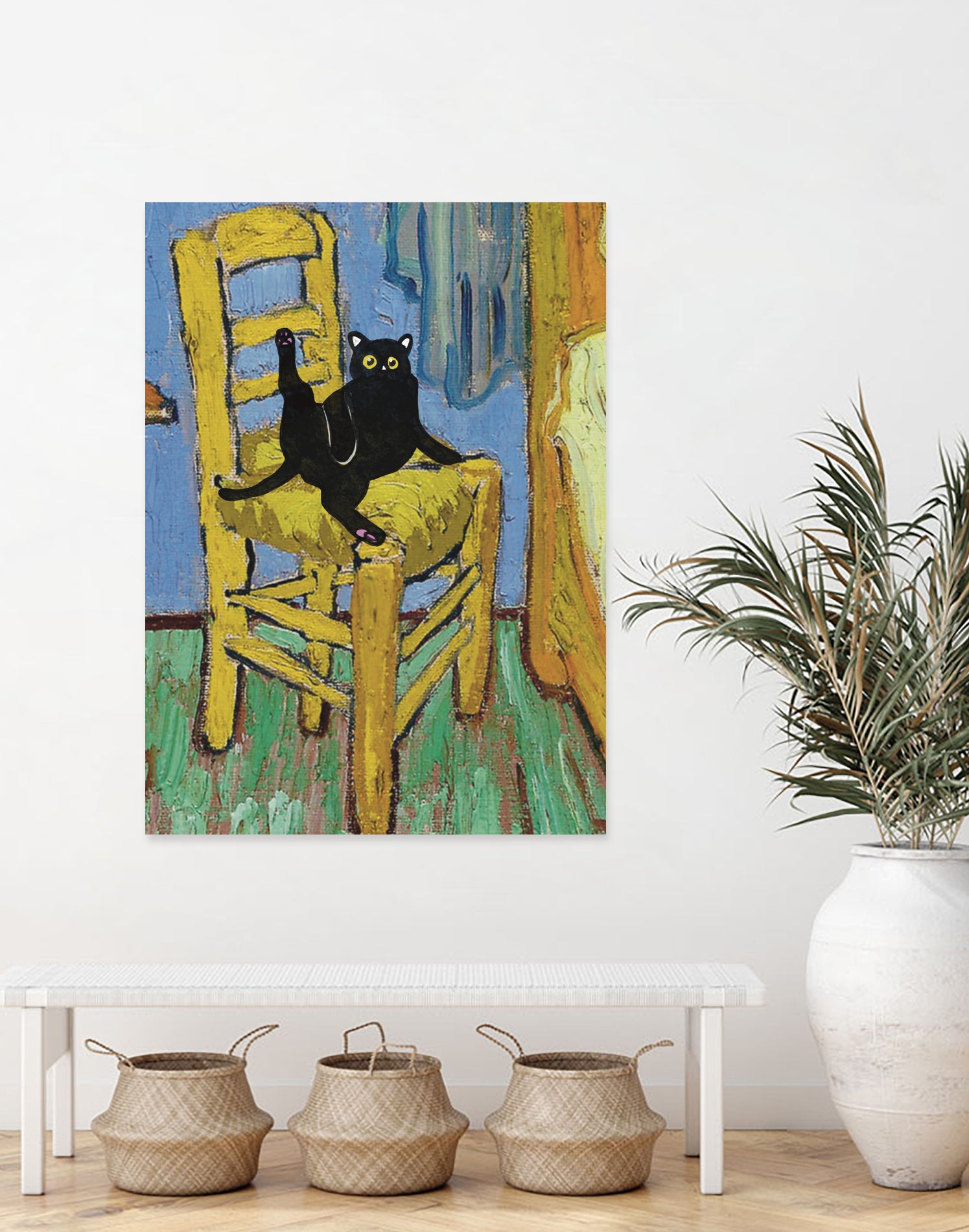 Cat on a Chair by Edson Ramos on GIANT ART