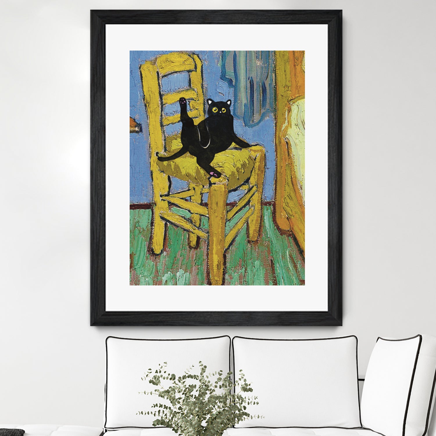 Cat on a Chair by Edson Ramos on GIANT ART