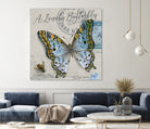 Lonely Butterfly Blue by David Loblaw on GIANT ART - blue photo illustration