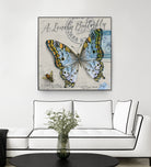 Lonely Butterfly Blue by David Loblaw on GIANT ART - blue photo illustration