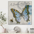 Lonely Butterfly Blue by David Loblaw on GIANT ART - blue photo illustration