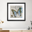 Lonely Butterfly Blue by David Loblaw on GIANT ART - blue photo illustration