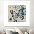 Lonely Butterfly Blue by David Loblaw on GIANT ART - blue photo illustration