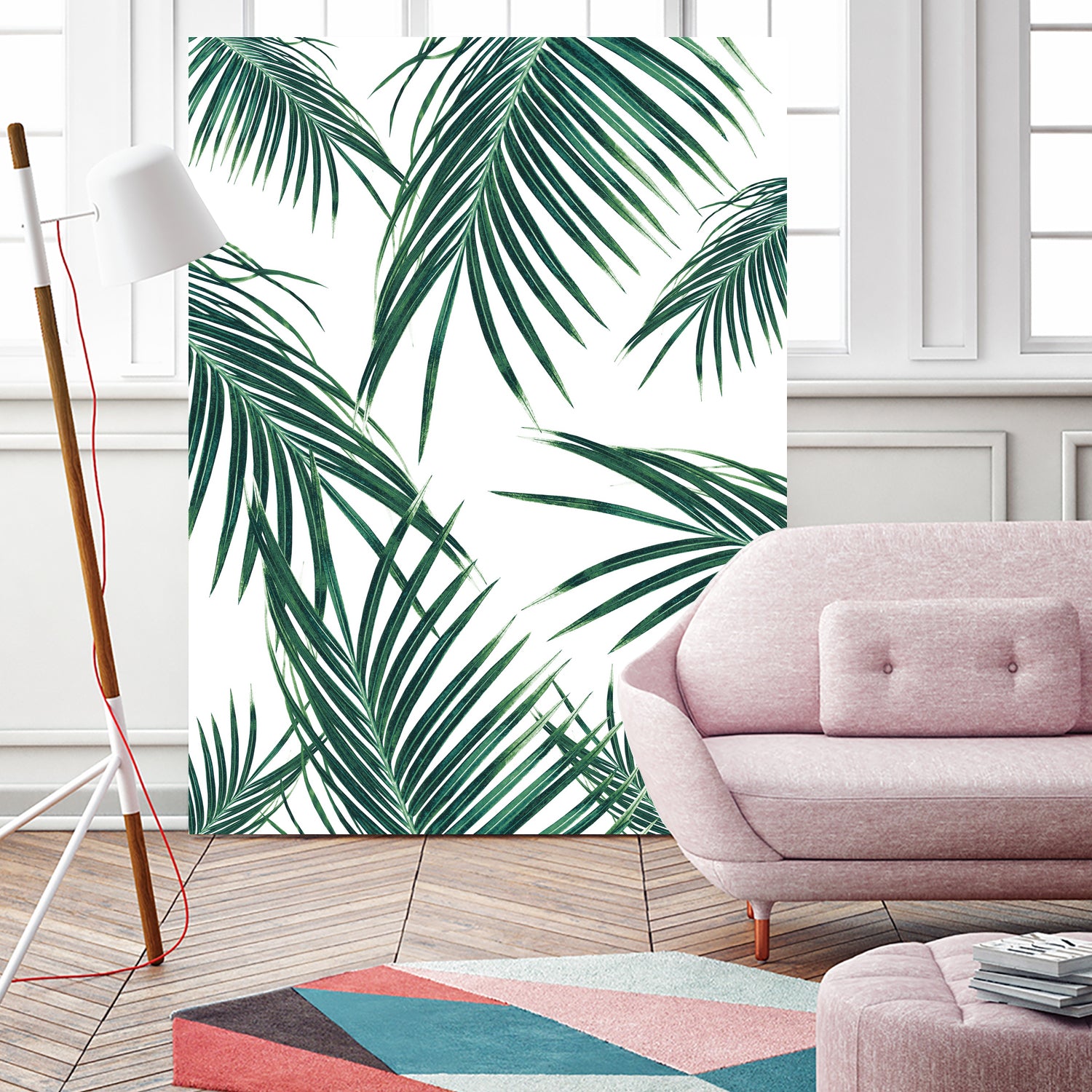 Green Palm Leaves Dream #2 #tropical #decor #art by Anita & Bella Jantz on GIANT ART - green photo illustration