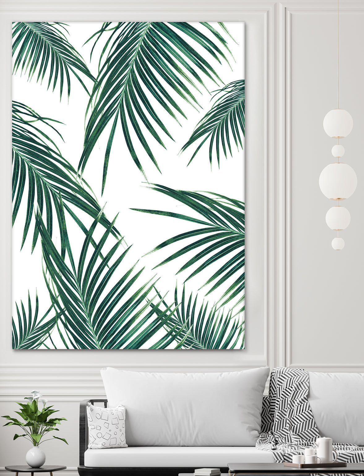 Green Palm Leaves Dream #2 #tropical #decor #art by Anita & Bella Jantz on GIANT ART - green photo illustration