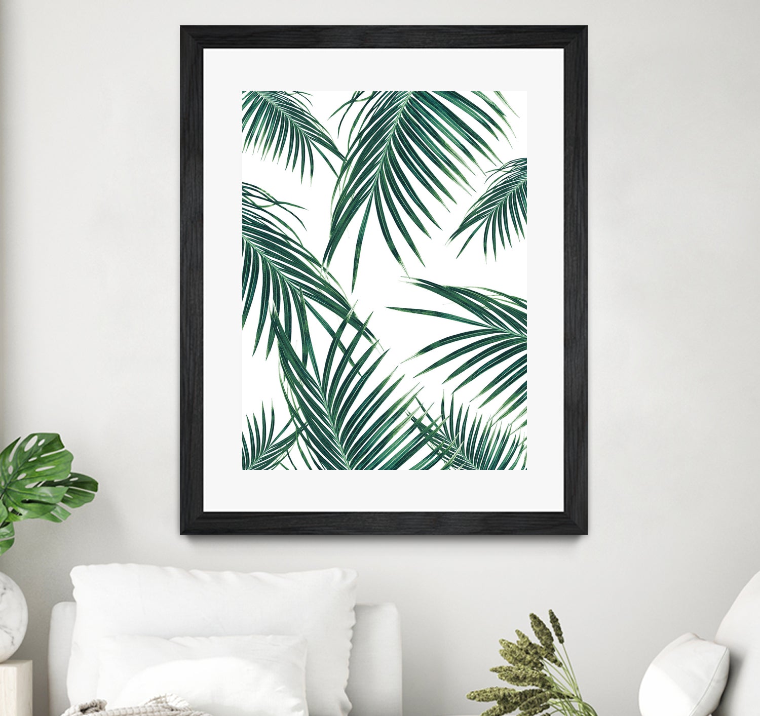 Green Palm Leaves Dream #2 #tropical #decor #art by Anita & Bella Jantz on GIANT ART - green photo illustration