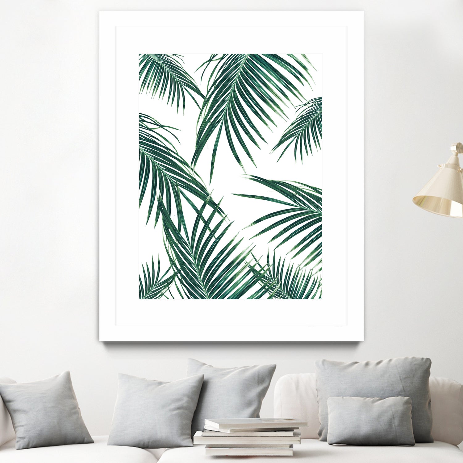 Green Palm Leaves Dream #2 #tropical #decor #art by Anita & Bella Jantz on GIANT ART - green photo illustration