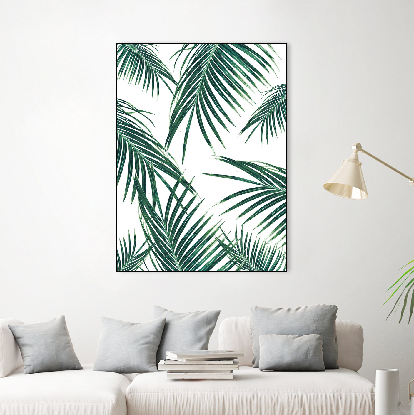 Green Palm Leaves Dream #2 #tropical #decor #art by Anita & Bella Jantz on GIANT ART - green photo illustration