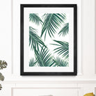 Green Palm Leaves Dream #2 #tropical #decor #art by Anita & Bella Jantz on GIANT ART - green photo illustration