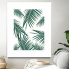 Green Palm Leaves Dream #2 #tropical #decor #art by Anita & Bella Jantz on GIANT ART - green photo illustration