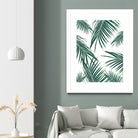 Green Palm Leaves Dream #2 #tropical #decor #art by Anita & Bella Jantz on GIANT ART - green photo illustration