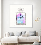 N.1 Cares Perfume-Watercolor by Oriana Cordero on GIANT ART - fuchsia digital drawing