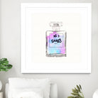 N.1 Cares Perfume-Watercolor by Oriana Cordero on GIANT ART - fuchsia digital drawing