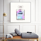 N.1 Cares Perfume-Watercolor by Oriana Cordero on GIANT ART - fuchsia digital drawing