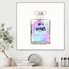 N.1 Cares Perfume-Watercolor by Oriana Cordero on GIANT ART - fuchsia digital drawing