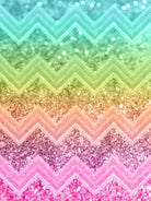 Rainbow Glitter Chevron #1 #shiny #decor #art by Anita & Bella Jantz on GIANT ART - orange photo illustration