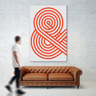 Track & Field by David Rhodes on GIANT ART - red typography