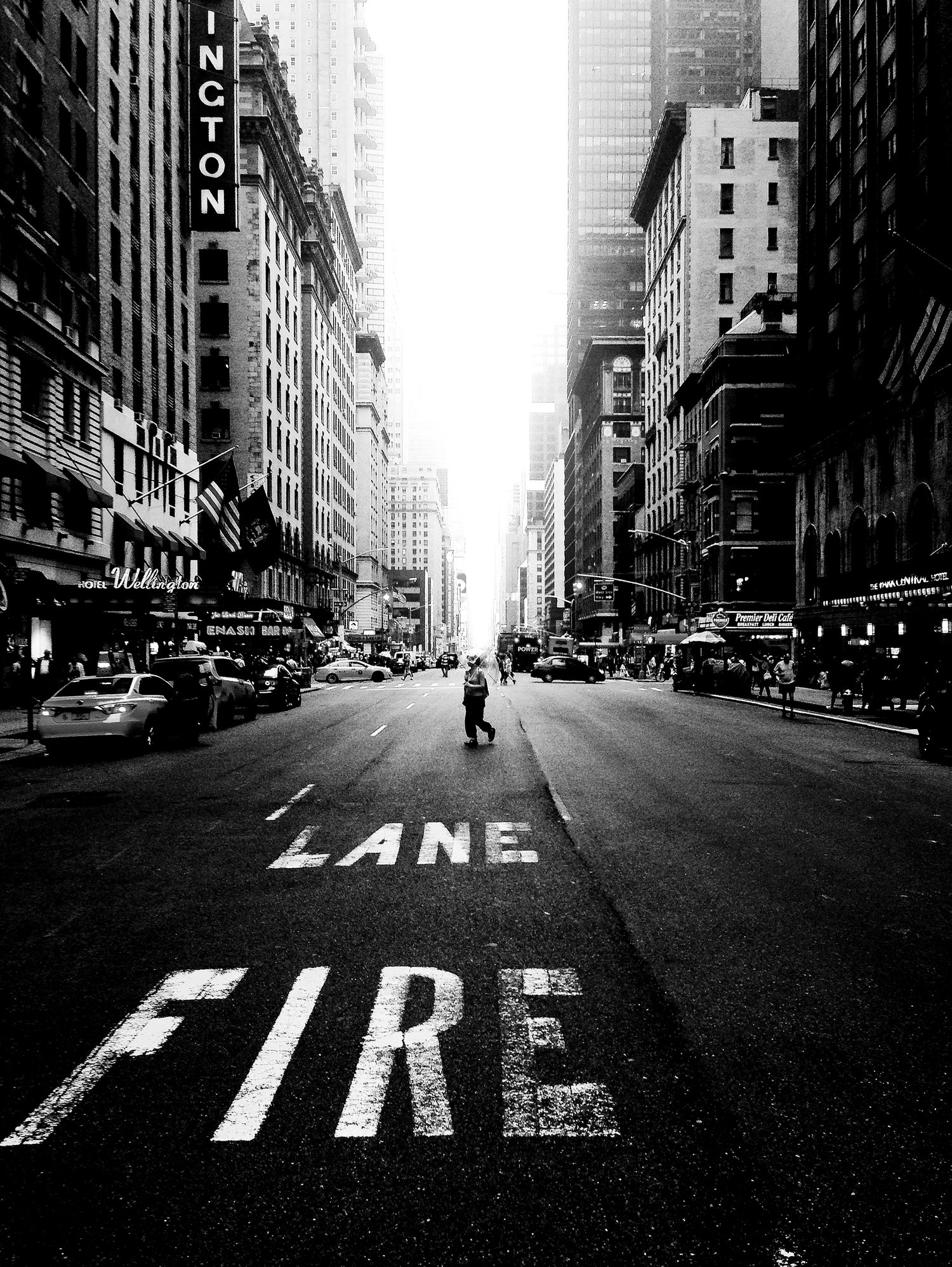 Lane fire by Dmitry Belov on GIANT ART - black photo manipulation