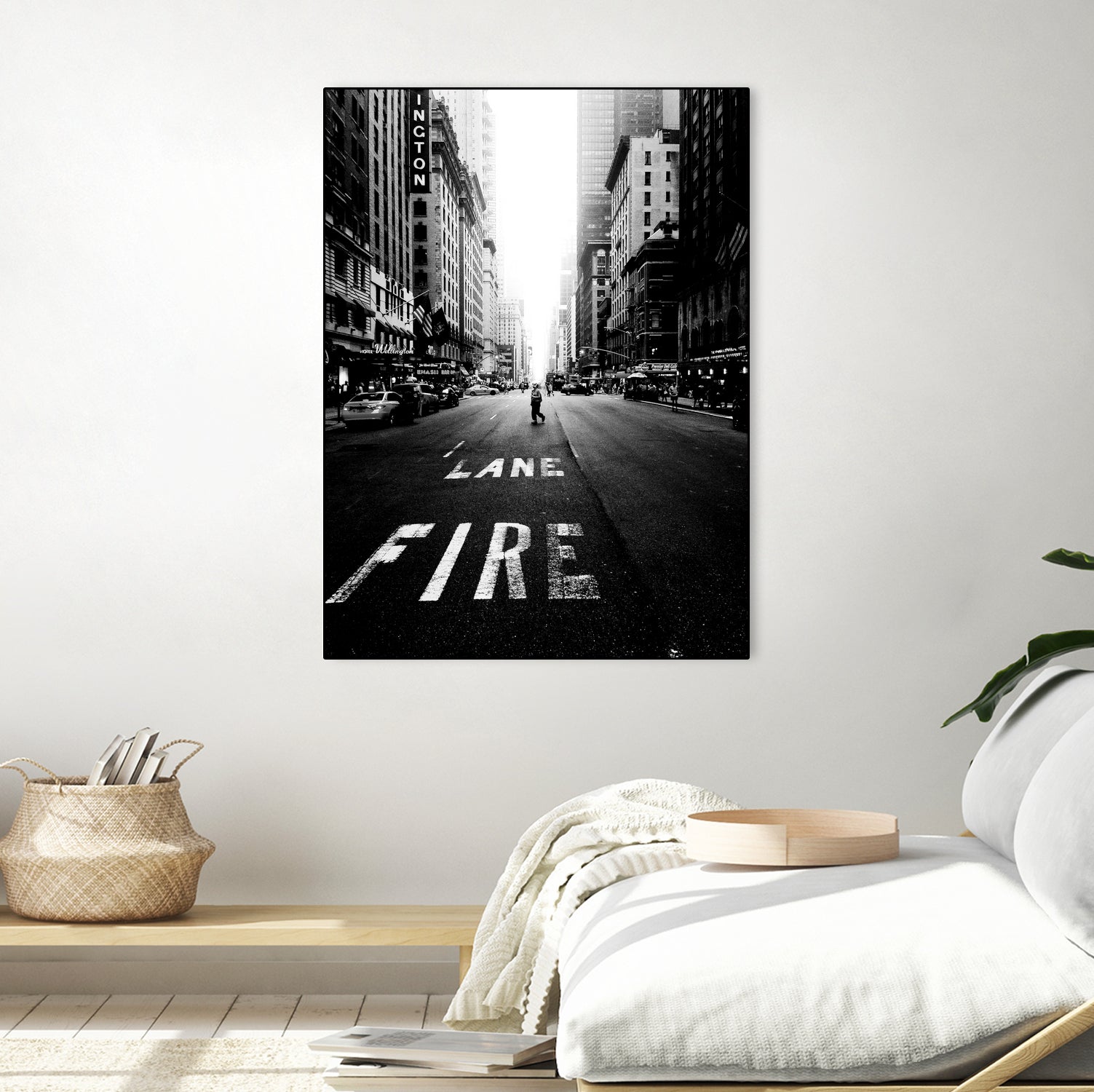 Lane fire by Dmitry Belov on GIANT ART - black photo manipulation