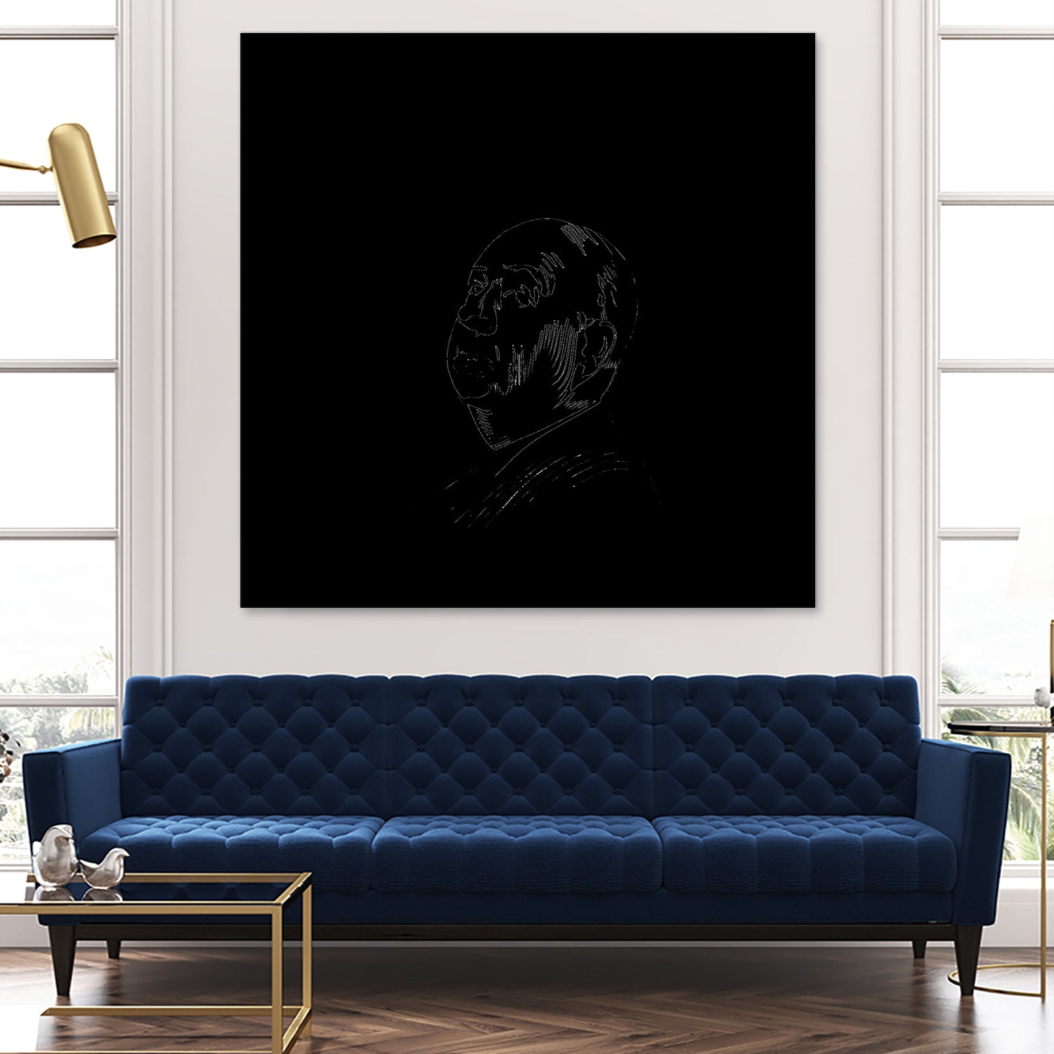 Alfred Hitchcock's Psyco by Barbara Vigano on GIANT ART - black digital drawing