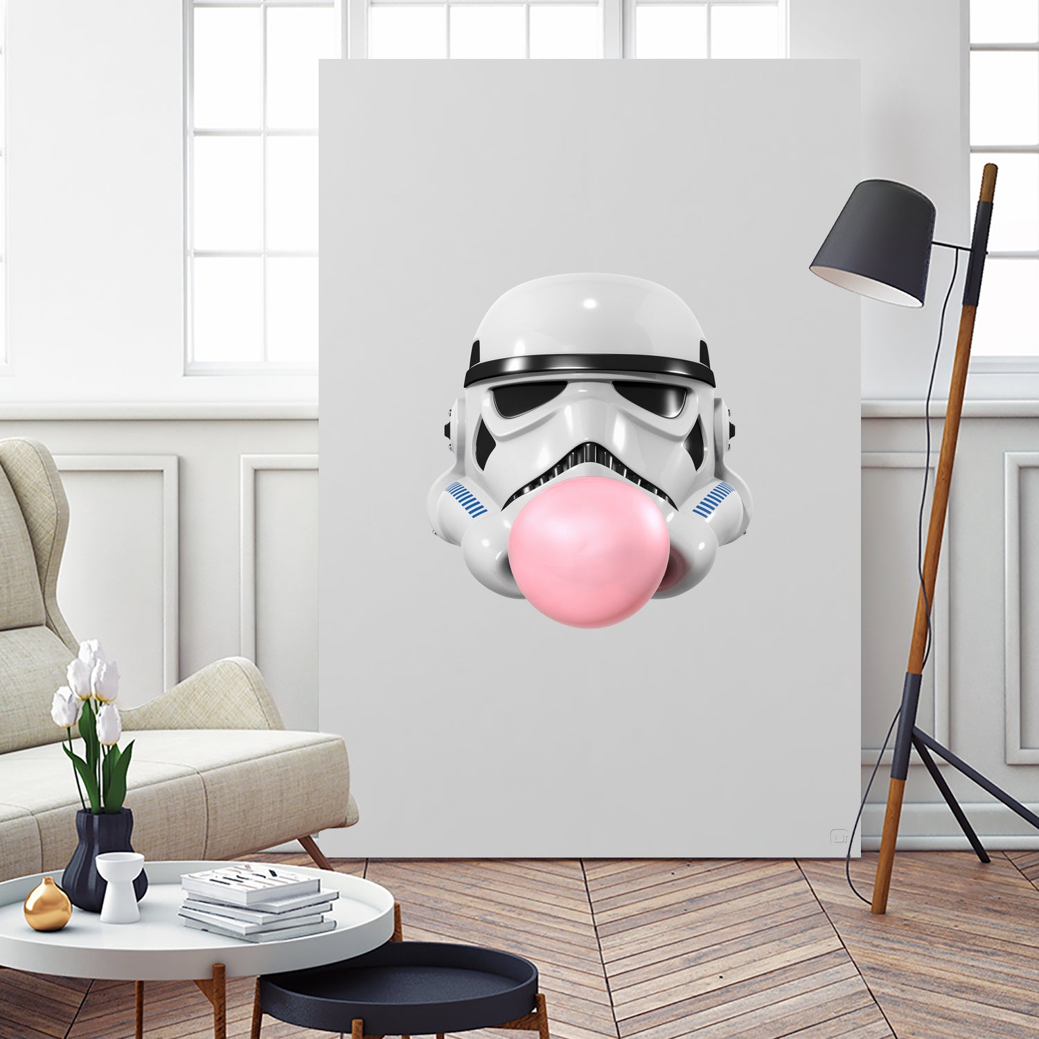 Stormtrooper Bubblegum by Urbano Rodriguez on GIANT ART - white 3d art