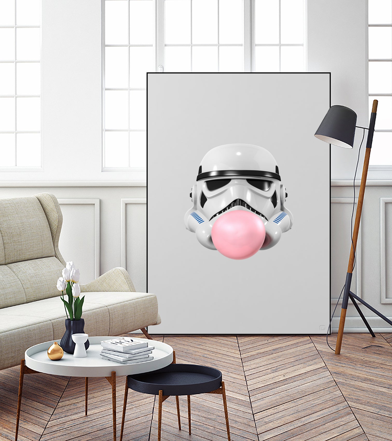 Stormtrooper Bubblegum by Urbano Rodriguez on GIANT ART - white 3d art