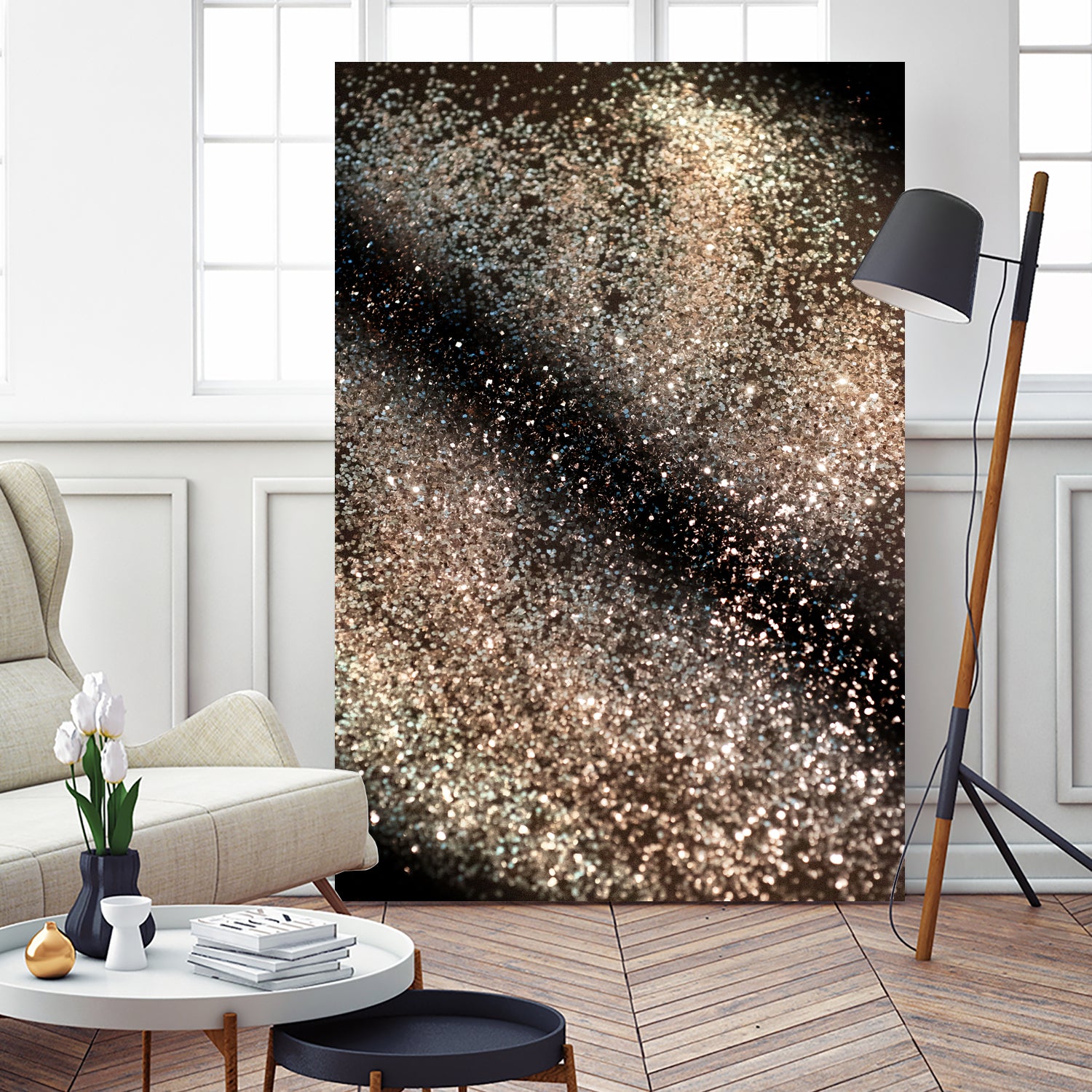 Sparkling GOLD BLACK Lady Glitter #3 #decor #art by Anita & Bella Jantz on GIANT ART - brown photo manipulation