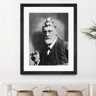 Sigmund Freud by Luca Mendieta on GIANT ART - white photo manipulation